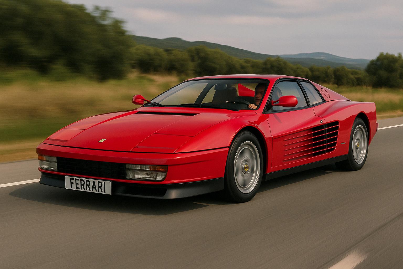 Detalles técnicos del ferrari testarrosa